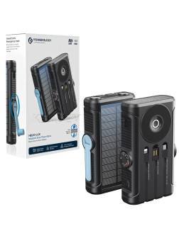 پاوربانک سولار مگ سیف پاورولوژی مدل POWEROLOGY PPBCHAW53BK Helio Lux MagSafe Solar 20000mAh PD 20W