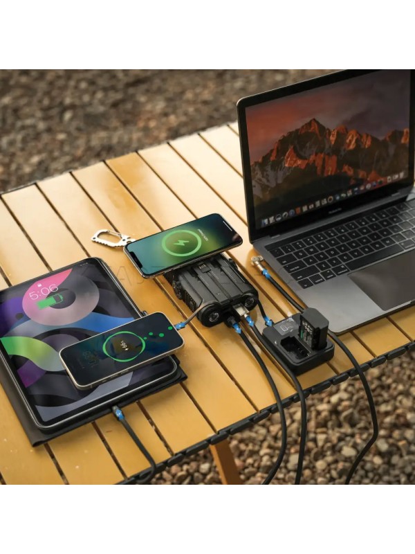 پاوربانک سولار مگ سیف پاورولوژی مدل POWEROLOGY PPBCHAW53BK Helio Lux MagSafe Solar 20000mAh PD 20W