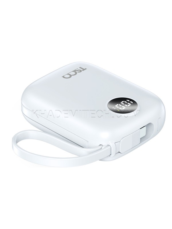 پاوربانک تسکو مدل TSCO TP 1007 10000mAh PD QC3.0 20W سفید