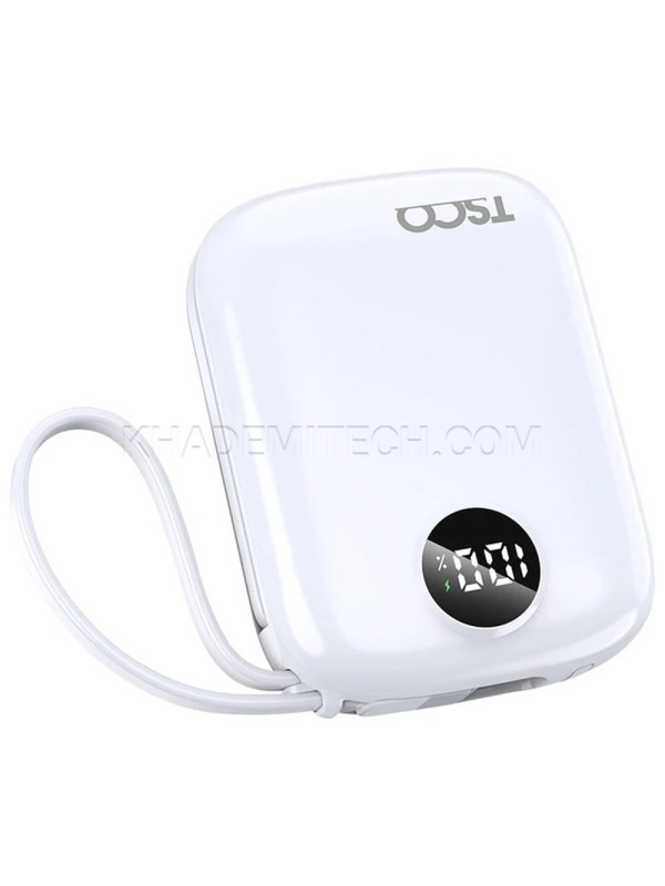 پاوربانک تسکو مدل TSCO TP 1007 10000mAh PD QC3.0 20W سفید