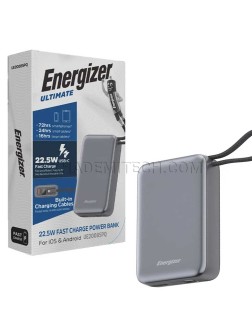 پاوربانک انرجایزر مدل Energizer UE20085PQ 20000mAh 22.5W طوسی