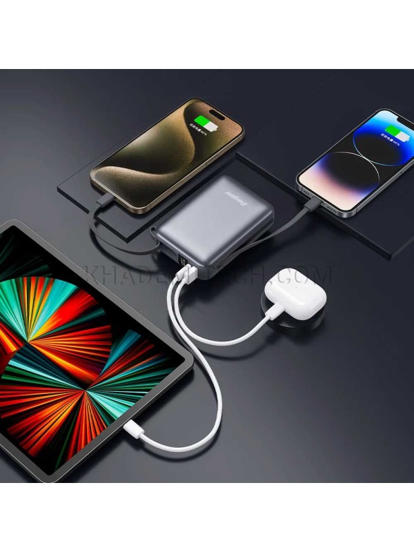 پاوربانک انرجایزر مدل Energizer UE20085PQ 20000mAh 22.5W طوسی
