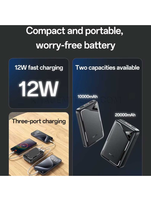 پاوربانک یسیدو مدل YESIDO YP81 20000mAh 12W