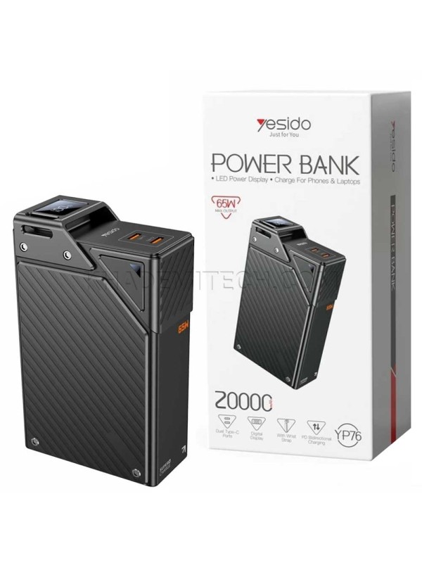 پاوربانک یسیدو مدل YESIDO YP76 20000mAh 65W