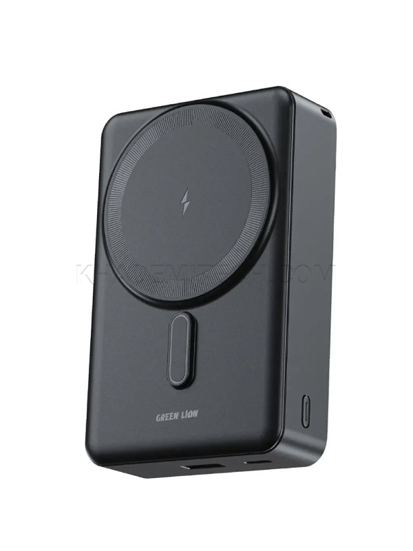 پاوربانک وایرلس گرین لاین مدل GREEN LION GNSANM20PBBK SAN MARINO MagSafe 20000mAh PD 20W