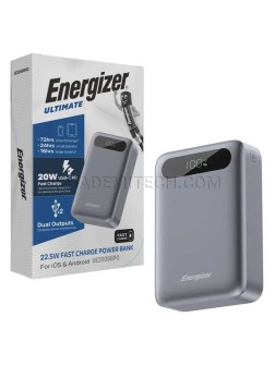 پاوربانک انرجایزر مدل Energizer UE20088PQ 20000mAh 22.5W طوسی
