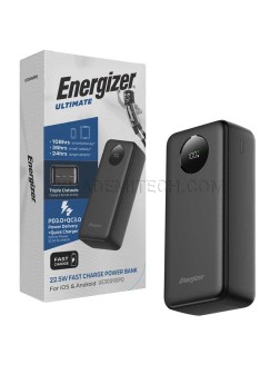پاوربانک انرجایزر مدل Energizer UE30090PQ 30000mAh 22.5W مشکی