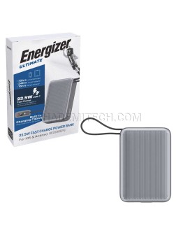 پاوربانک انرجایزر مدل Energizer UE20086PQ 20000mAh 22.5w طوسی