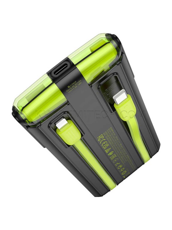 پاوربانک هوکو مدل HOCO 10000mAh J127A 20W مشکی سبز