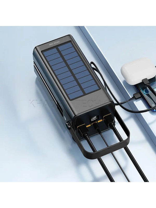 پاوربانک سولار گرین لاین مدل GREEN LION GNSOLXPB80BK Solar X PX78 80000mAh 22.5W
