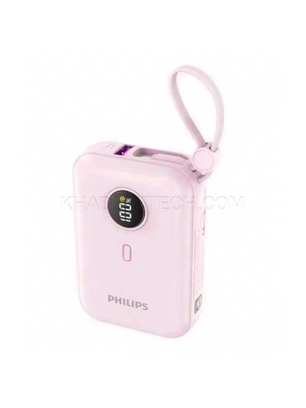 پاوربانک فیلیپس مدل PHILIPS DLP2228CP 10000mAh 22.5W صورتی