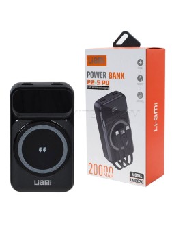 پاوربانک وایرلس لیامی مدل LIAMI LM8020 20000mAh 22.5W مشکی