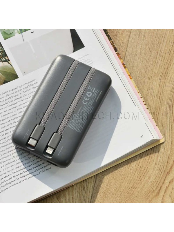 پاوربانک انرجایزر مدل Energizer UE10091PQ 10000mAh 22.5W طوسی