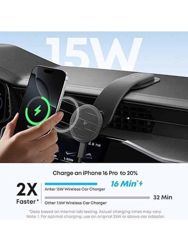 هولدر شارژر وایرلس انکر مدل ANKER NANO B2216H11 15W مشکی