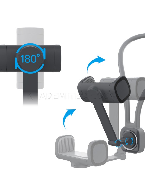 هولدر موبایل گردنی پرودو مدل PORODO PD-NKSMS-BK NECK MOUNT
