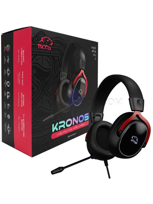 هدست سیم دار گیمینگ تسکو مدل TSCO GH6163 Kronos مشکی
