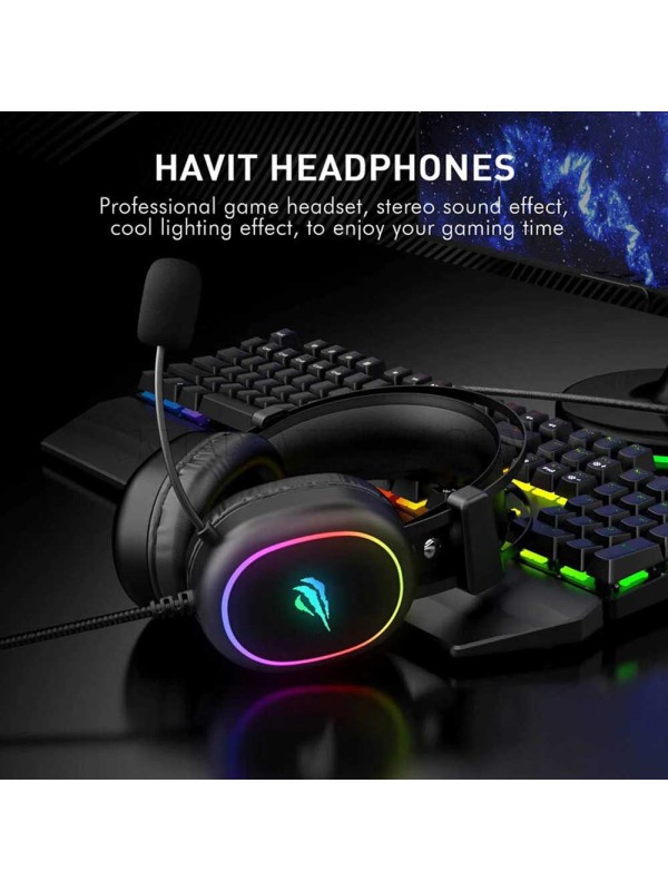 هدست سیم دار گیمینگ هویت مدل HAVIT H2016D مشکی