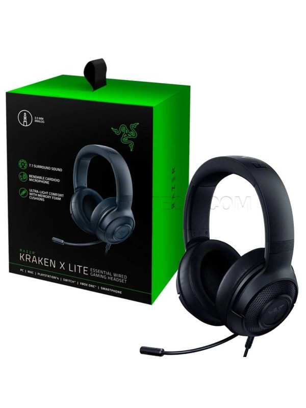 هدست سیم دار گیمینگ ریزر مدل RAZER KRAKEN X LITE مشکی