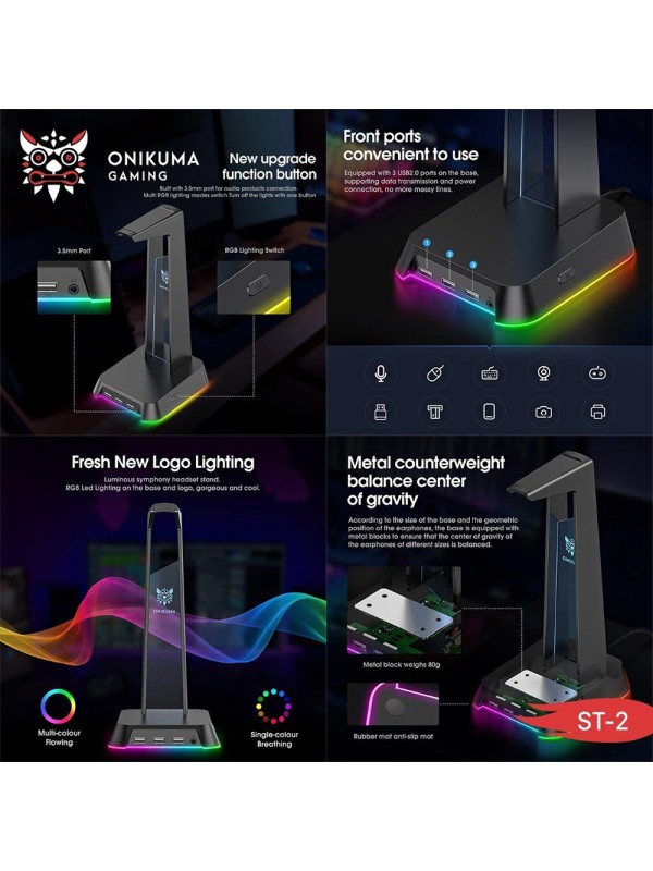 استند هدست اونیکوما مدل ONIKUMA ST-2 مشکی