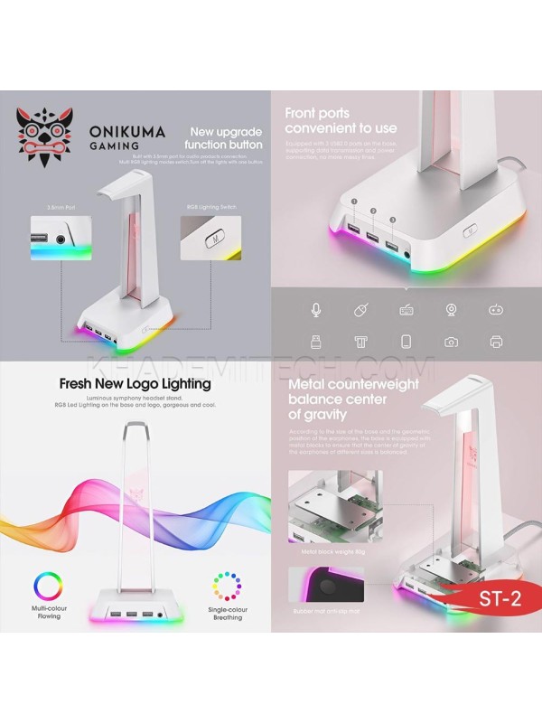 استند هدست اونیکوما مدل ONIKUMA ST-2 سفید