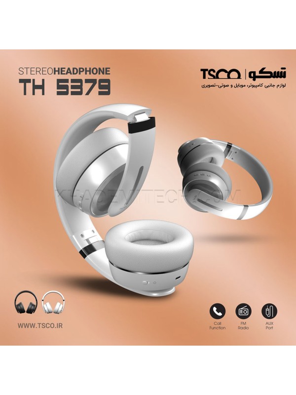هدست بی سیم تسکو مدل TSCO TH 5379 سفید