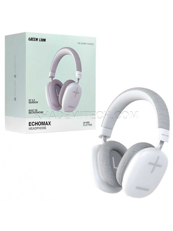 هدست بی سیم گرین لاین مدل Green Lion Echo Max GNECOMAXHPWH سفید