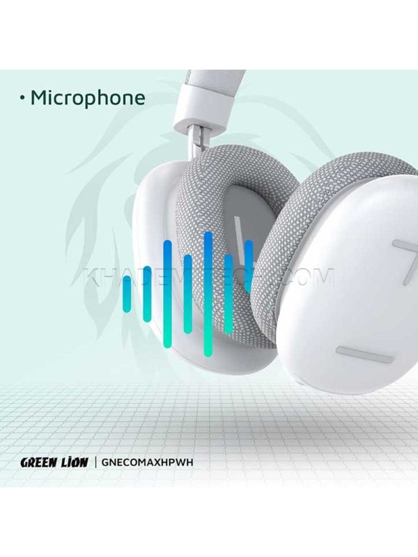 هدست بی سیم گرین لاین مدل Green Lion Echo Max GNECOMAXHPWH سفید