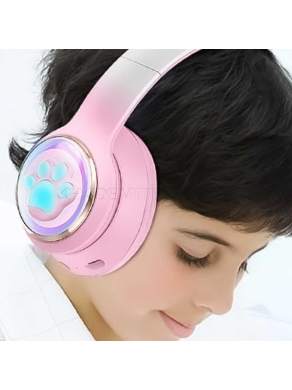 هدست بی سیم پرووان مدل PROONE PHB3585 فانتزی گربه ای مشکی