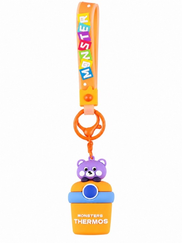 جاکلیدی سیلیکونی طرح monsters Thermos نارنجی