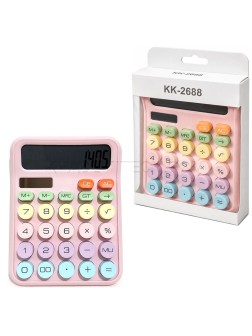 ماشین حساب مدل  KK-2688 فانتزی صورتی
