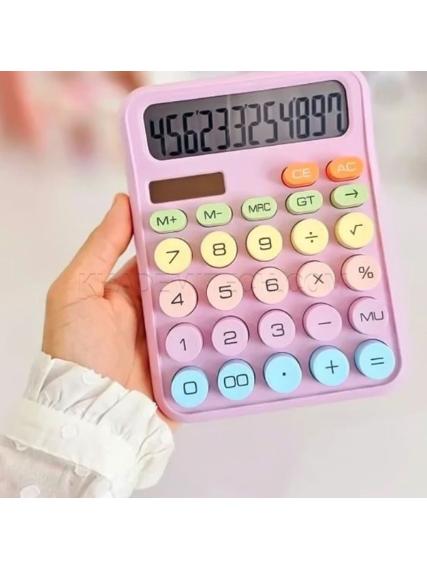 ماشین حساب مدل  KK-2688 فانتزی صورتی