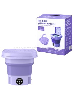 مینی واش و ماشین لباسشویی تاشو پرتابل فولدینگ مدل Folding Washing Machine بنفش