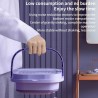 مینی واش و ماشین لباسشویی تاشو پرتابل فولدینگ مدل Folding Washing Machine بنفش