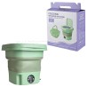 مینی واش و ماشین لباسشویی تاشو پرتابل فولدینگ مدل Folding Washing Machine سبز