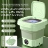 مینی واش و ماشین لباسشویی تاشو پرتابل فولدینگ مدل Folding Washing Machine سبز