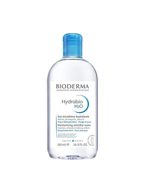 میسلار بایودرما BIODERMA مدل HYDRBIO H2O (آبی) حجم 500 میلی لیتر