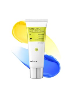 کرم دوگانه رتینال شات سلیمکس CELIMAX مدل ضد چروک، تسکین دهنده و جوانساز TIGHTENING DUAL CREAM حجم 50 میلی لیتر