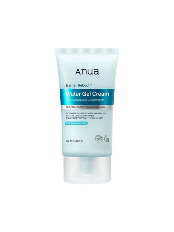 ژل کرم آبرسان و ترمیم کننده سد دفاعی آنوا ANUA سری BARRIER REBOOT مدل WATER GEL CREAM حجم 50 میلی لیتر