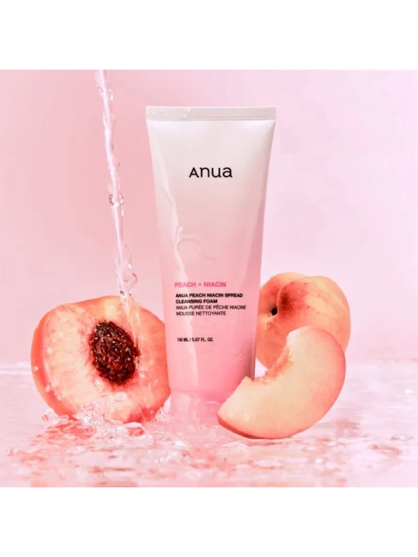 فوم شست و شوی صورت آنوا Anua Peach Niacin Spread Cleansing Foam وزن 150گرم