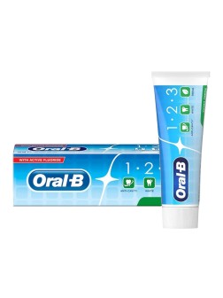 خمیر دندان اورال بی ORAL-B سری 1-2-3 مدل EXTRA FRESH حجم 75 میلی لیتر
