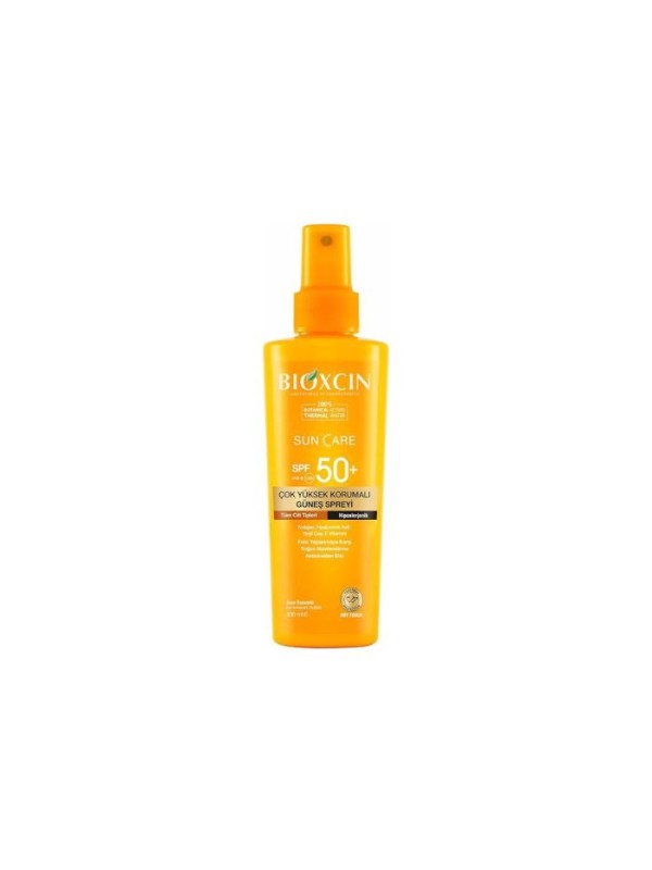 اسپری ضد آفتاب بیوکسین BIOXCIN مدل SPF+50 حجم 200 میلی لیتر
