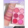 پالت رژگونه شیگلم Sheglam مدل 6 رنگ Blushing Bouquet وزن 1.8 گرم