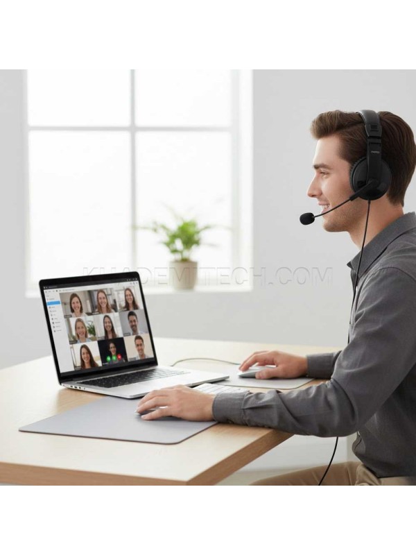 هدست سیم دار رپو مدل RAPOO Stereo H150S مشکی