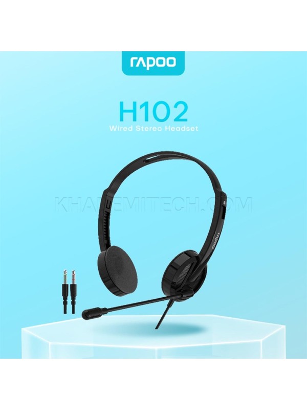 هدست سیم دار رپو مدل RAPOO H102 مشکی