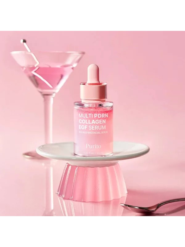 سرم صورت پیوریتو PURITO مدل MULTI PDRN COLLAGEN حجم 30 میلی لیتر