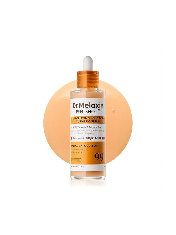 سرم صورت پیل شات دکتر ملاکسین DR. MELAXIN سری PEEL SHOT مدل KOJIC ACID حجم 80 میلی لیتر