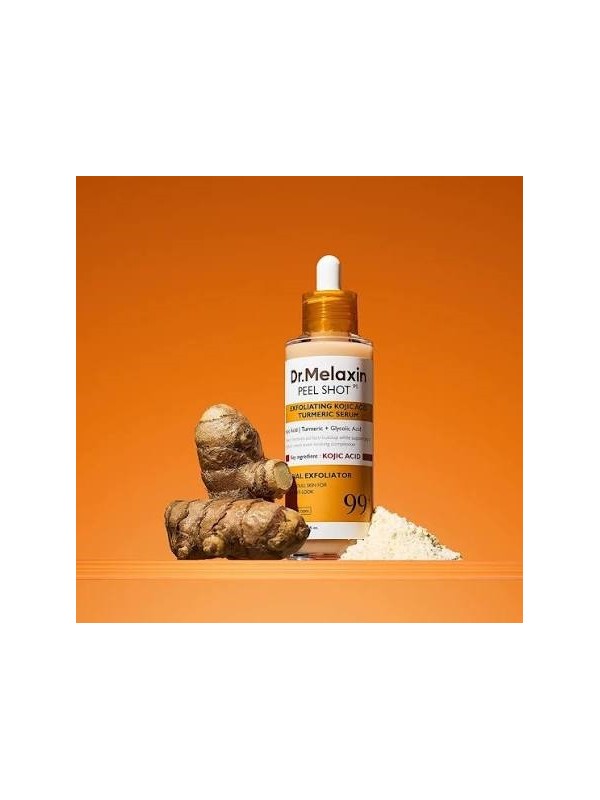 سرم صورت پیل شات دکتر ملاکسین DR. MELAXIN سری PEEL SHOT مدل KOJIC ACID حجم 80 میلی لیتر