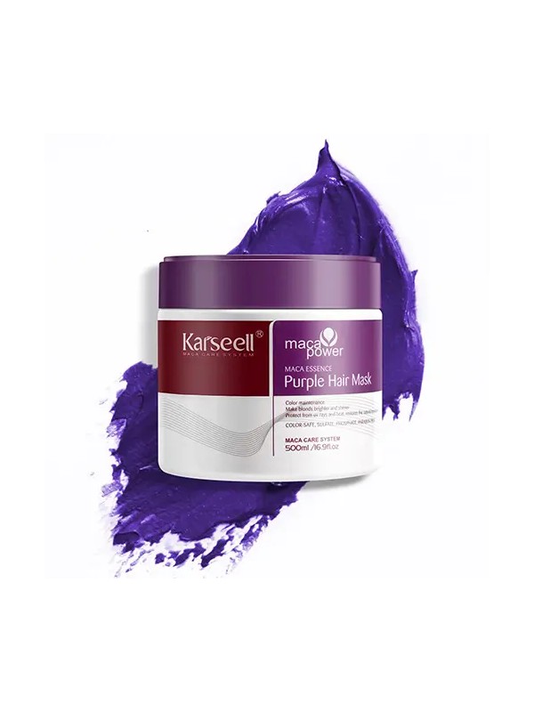 ماسک مو کاسه ای کارسل KARSEELL مدل PURPLE حجم 500 میلی لیتر