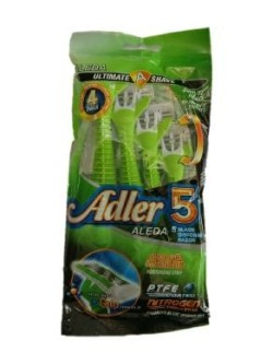 خودتراش 5 لبه سبز آلدا Aleda بسته 4 عددی
