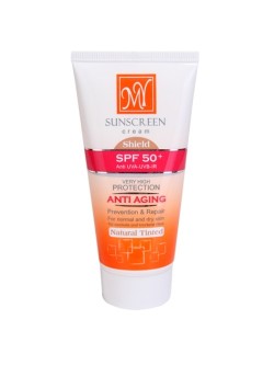 کرم ضد آفتاب SPF50 ضد چروک شیلد (رنگی طبیعی) مای